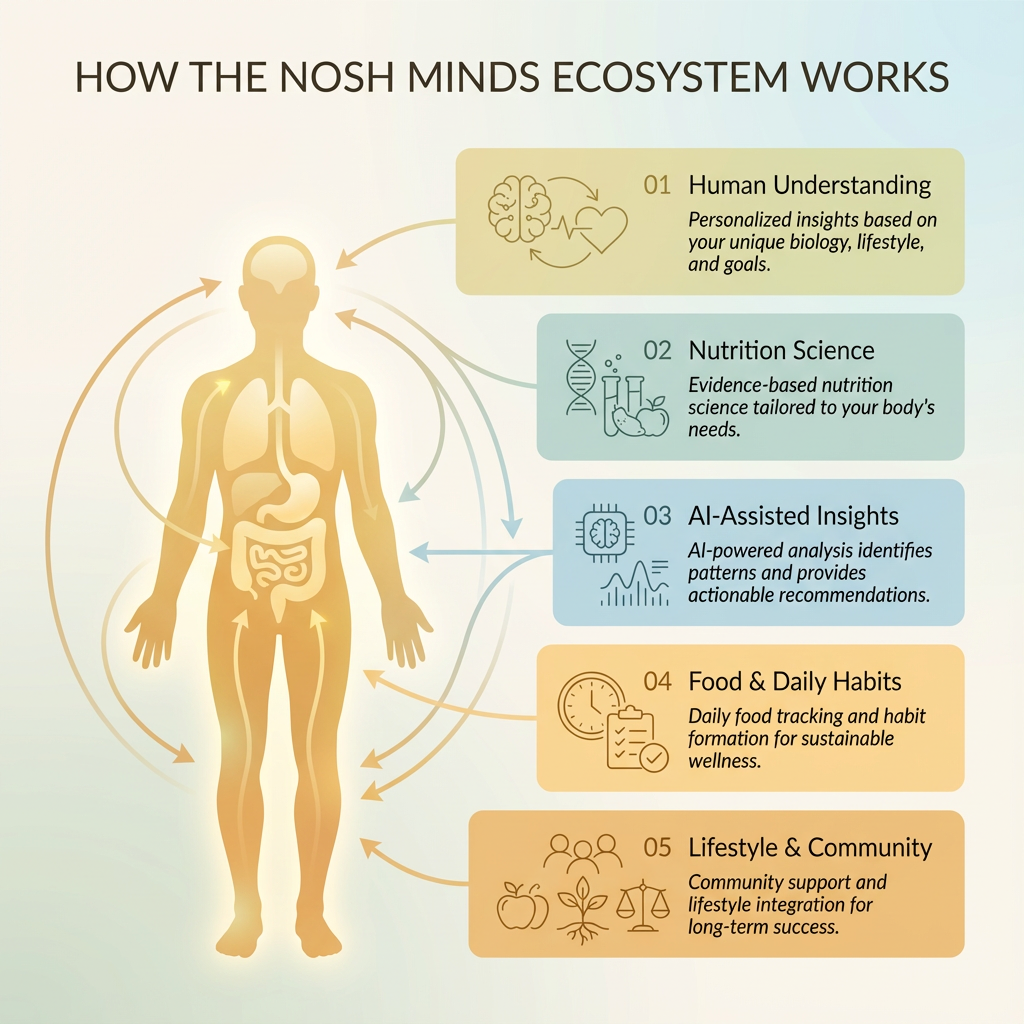 How Nosh Minds Ecosystem Works